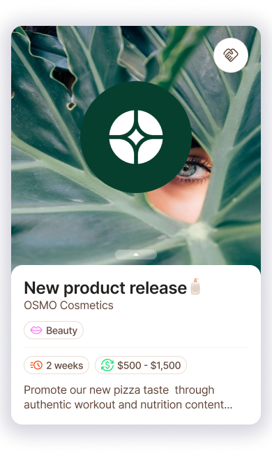 Brand deck card